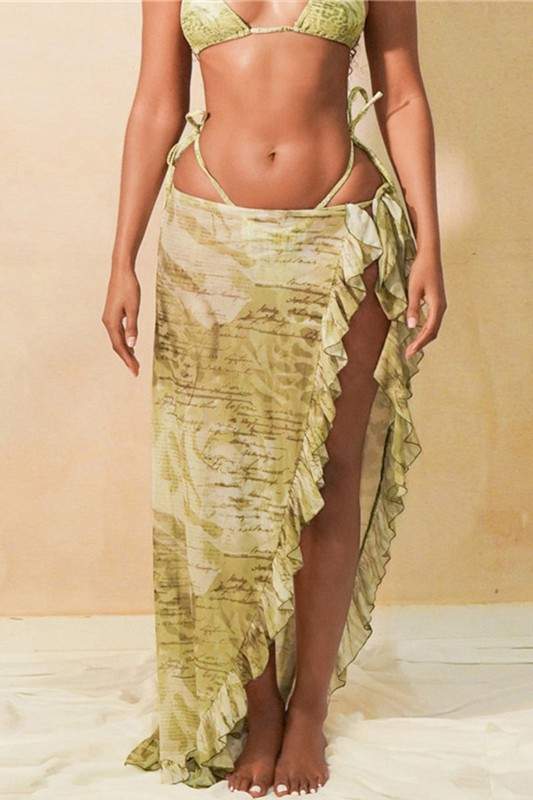 BIKINI AND MESH SKIRT SET