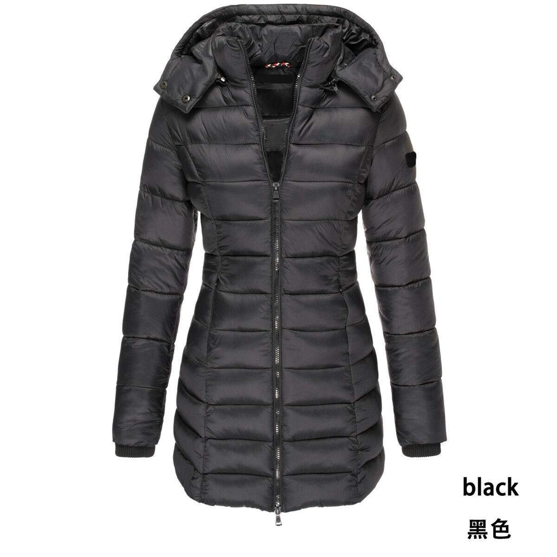   WOMEN S MID LENGTH SLIM FIT COTTON PADDED JACKET WARM DOWN COTTON PADDED JACKET