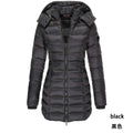   WOMEN S MID LENGTH SLIM FIT COTTON PADDED JACKET WARM DOWN COTTON PADDED JACKET
