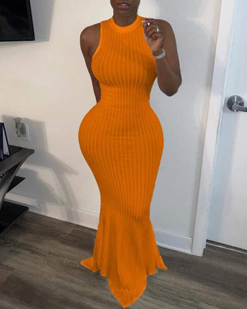 Trendy Ribbed Dress, Perfect for Special Occasions