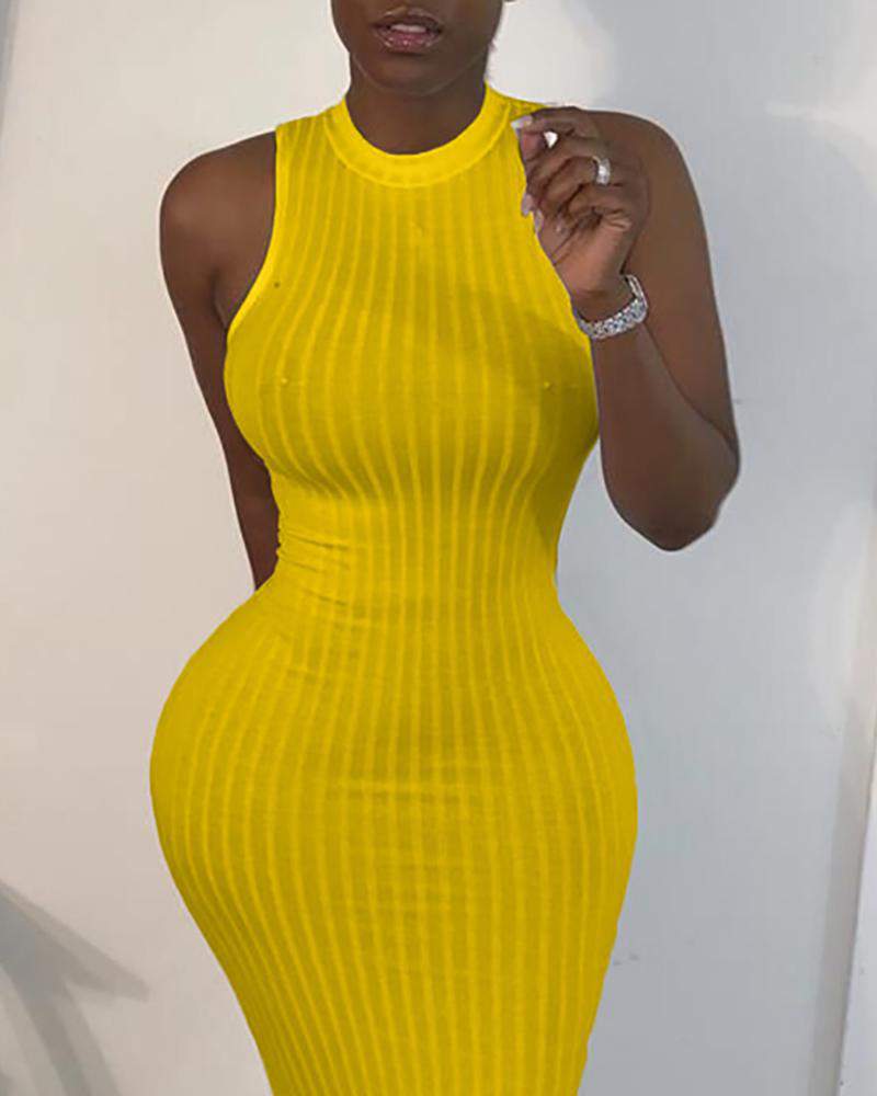 Trendy Ribbed Dress, Perfect for Special Occasions