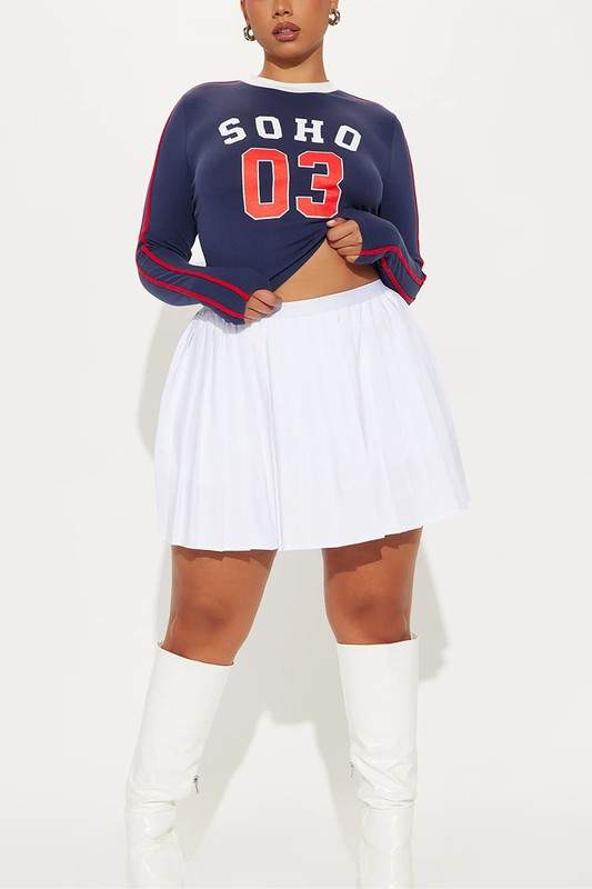 NUMBER PRINTED LONG SLEEVE TEE