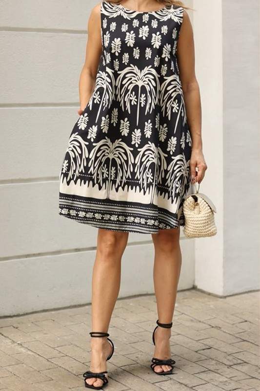 GRAPHIC TANK MIDI DRESS