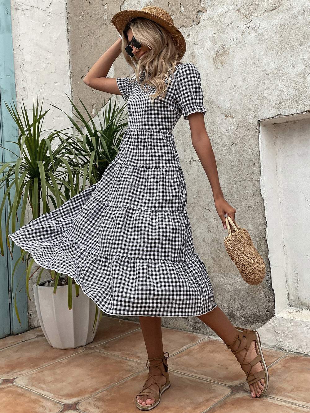 Checked Casual Dress - Perfect for Everyday Wear