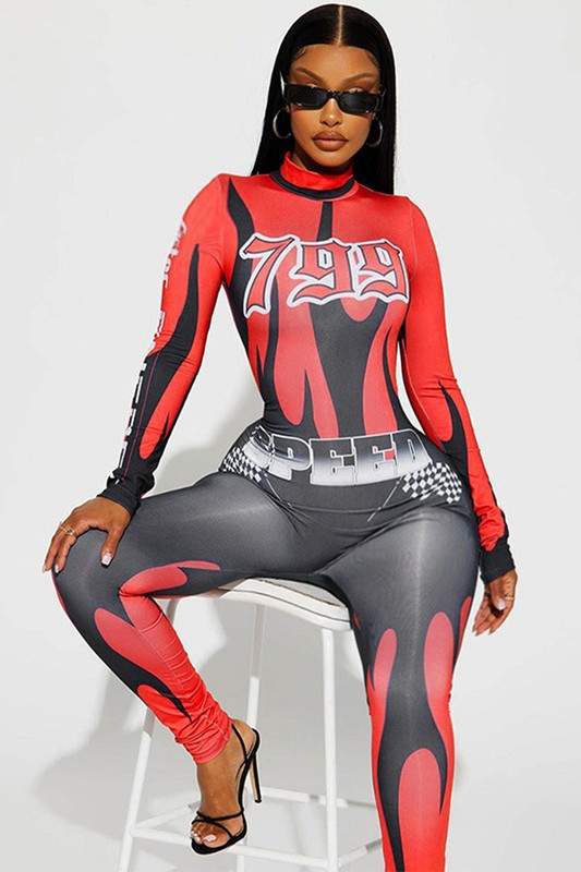 GRAPHIC PRINT JUMPSUIT