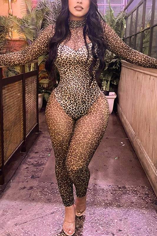 LEOPARD PRINT JUMPSUIT