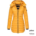   WOMEN S MID LENGTH SLIM FIT COTTON PADDED JACKET WARM DOWN COTTON PADDED JACKET