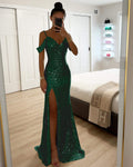 SPRING SLING SEQUIN SPLIT DRESS INS LEISURE LOOSE PARTY DRESS