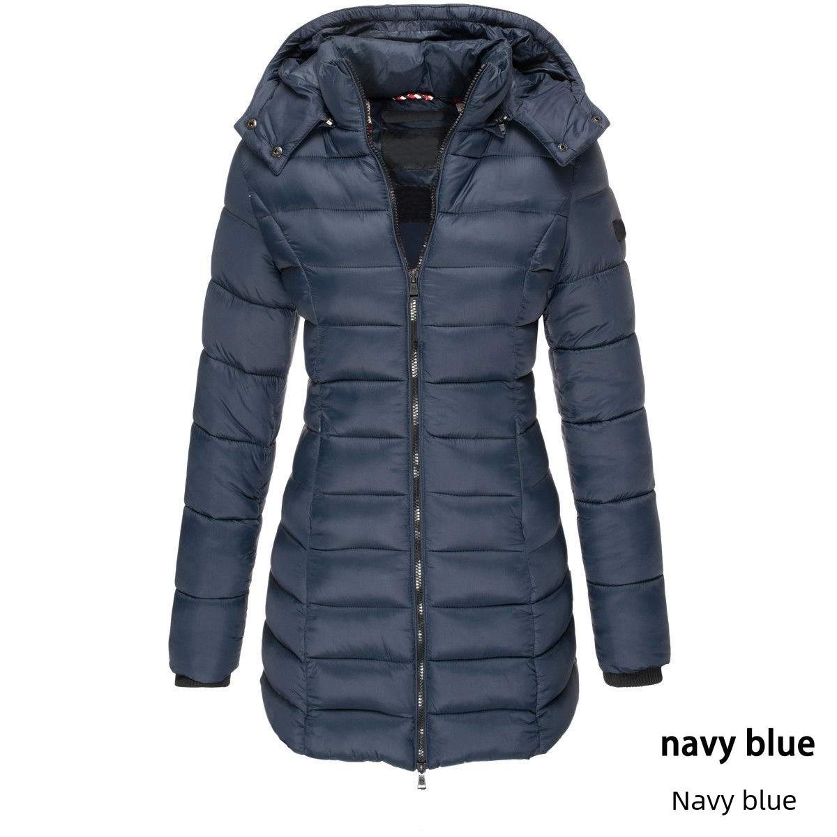  WOMEN S MID LENGTH SLIM FIT COTTON PADDED JACKET WARM DOWN COTTON PADDED JACKET