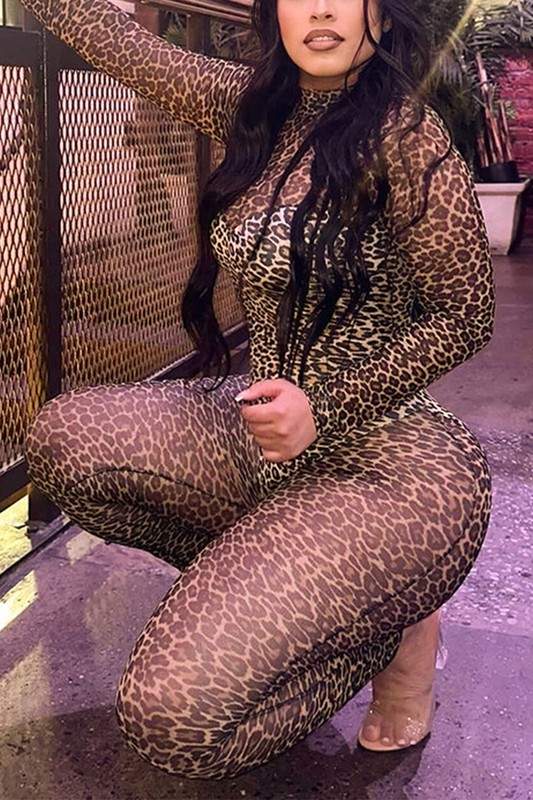 LEOPARD PRINT JUMPSUIT