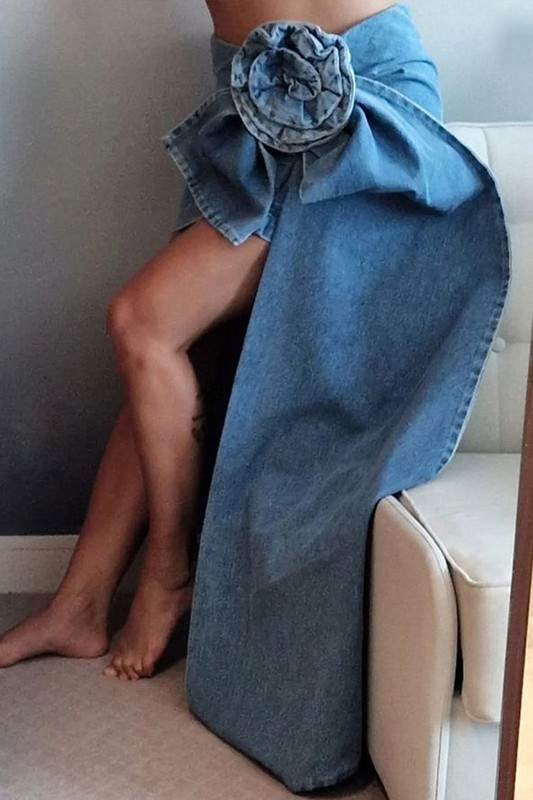Stylish Denim Wrap: Statement Women’s Apparel