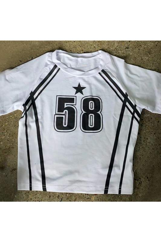 NUMBER PRINT SHORT SLEEVE TEE