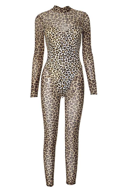 LEOPARD PRINT JUMPSUIT