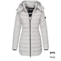   WOMEN S MID LENGTH SLIM FIT COTTON PADDED JACKET WARM DOWN COTTON PADDED JACKET