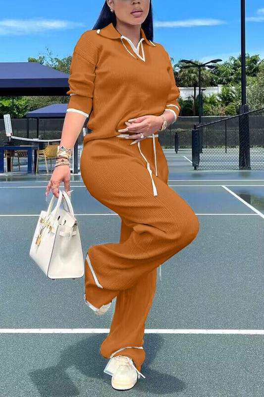 KNITTED SHIRT AND PANTS SET