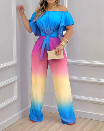 Stylish Off-Shoulder Playsuit, Summer Fashion