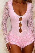 LACE SHEER ROMPER