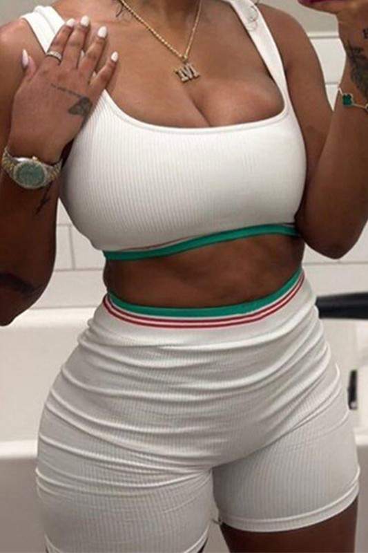 CROP TANK TOP AND SHORTS SET