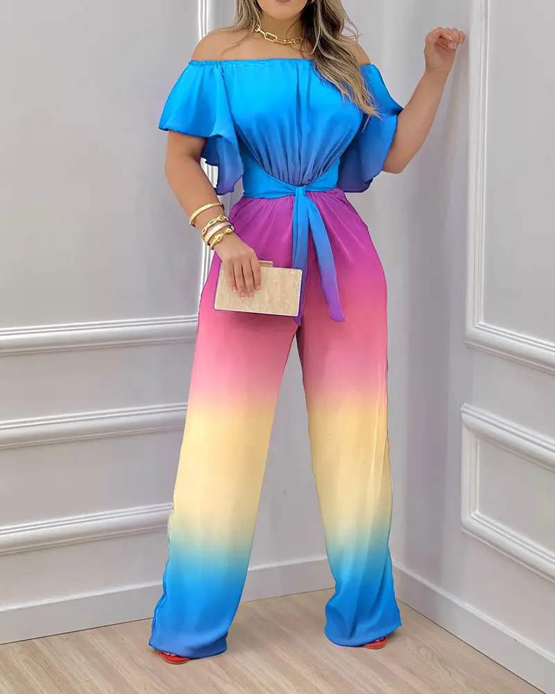 Stylish Off-Shoulder Playsuit, Summer Fashion