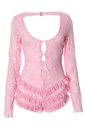 LACE SHEER ROMPER