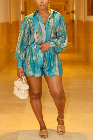 GRAPHIC SHIRT AND SHORTS SET