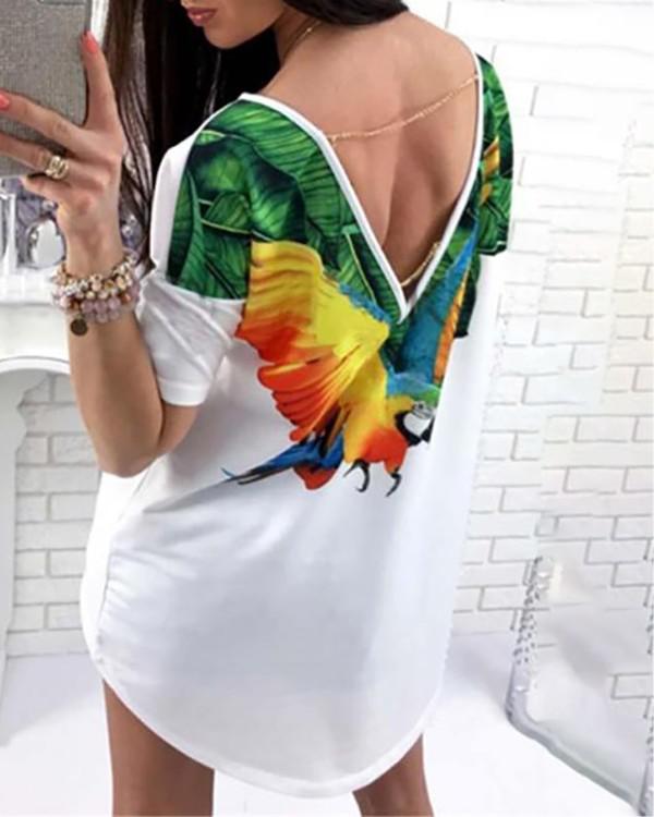 Oversized Butterfly Top, Casual Wear Dress