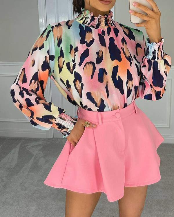 Stylish Summer Blouse & Flirty High-Waisted Shorts