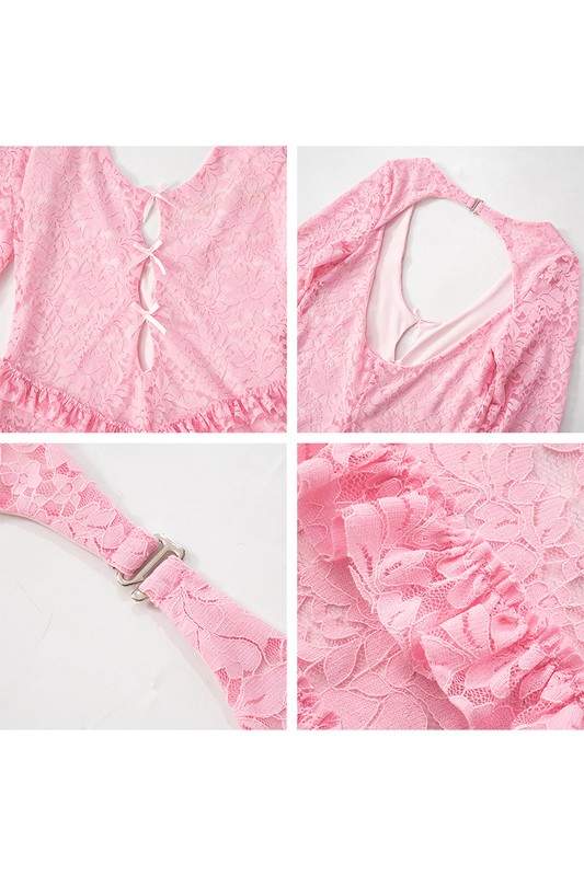 LACE SHEER ROMPER