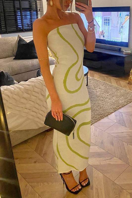 STRAPLESS FASHION LONG DRESS