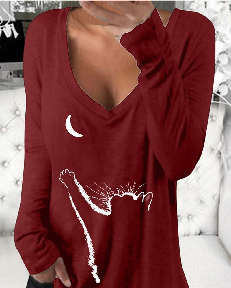 Cute Graphic Women’s Long Sleeve Shirt