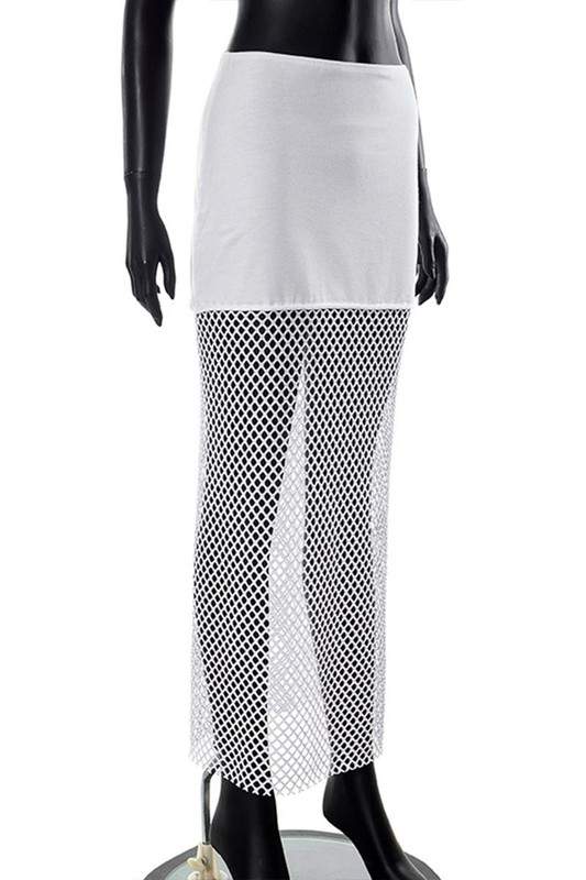 FISHNET LONG SKIRT