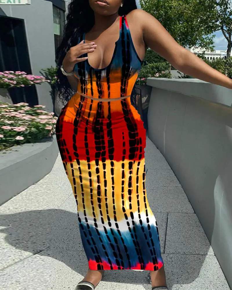 Colorful Summer Dress, Comfortable Casual Look