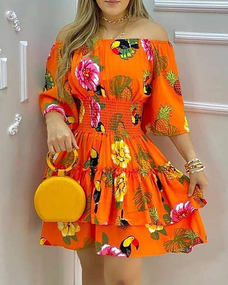Summer Ruffle Floral Dress