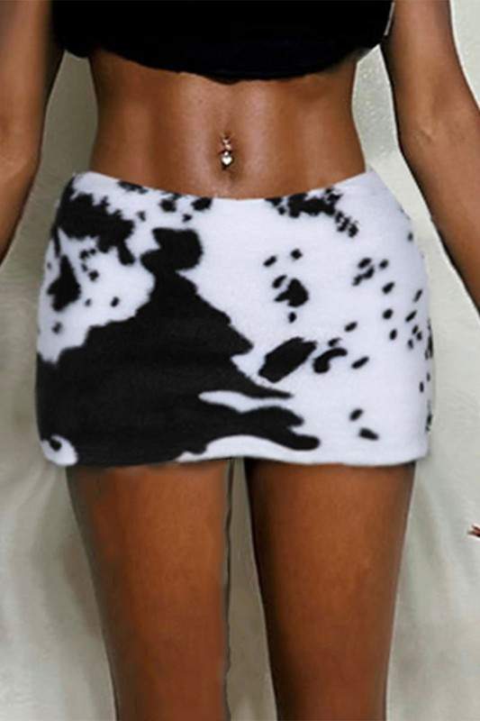 FURRY MINI SKIRT