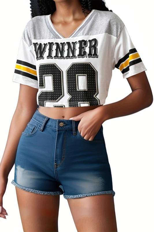 V NECK OVERSIZED T SHIRTS