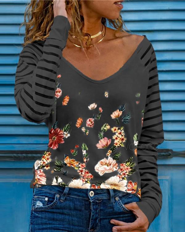 Sequins Heart Pattern Long Sleeve Top