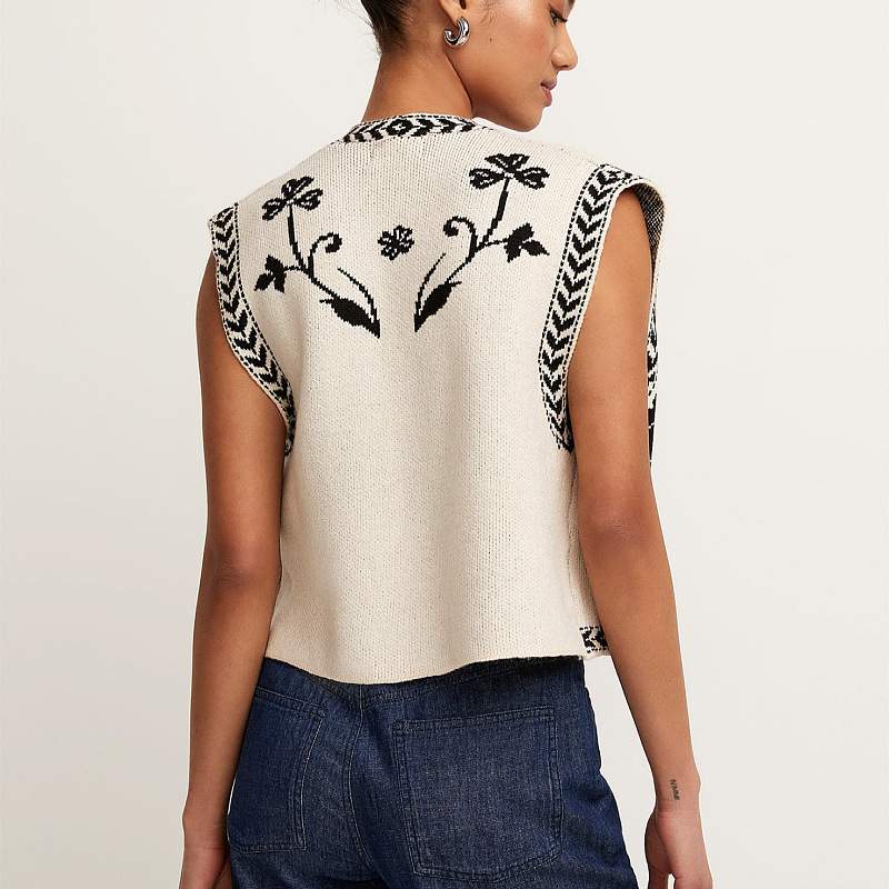 SLEEVELESS DESIGN SEXY SPICE GIRL KNITTED VEST TOP FOR WOMEN