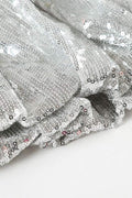 SEQUINED BUBBLE MINI SKIRT