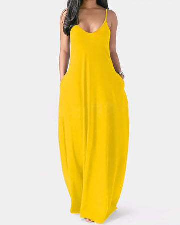 Casual Maxi Dress, Lightweight Sleeveless Style