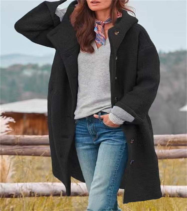  STREET HIPSTER TRENCH  LONG SLEEVE LOOSE  COAT 