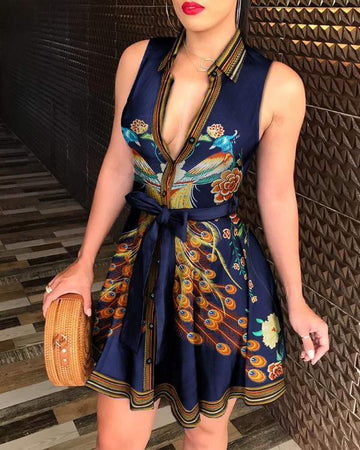 V-Neck Dress, Fashionable Women’s Shirtdress