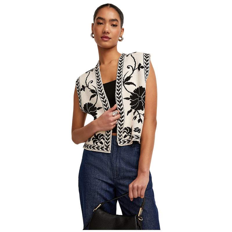 SLEEVELESS DESIGN SEXY SPICE GIRL KNITTED VEST TOP FOR WOMEN