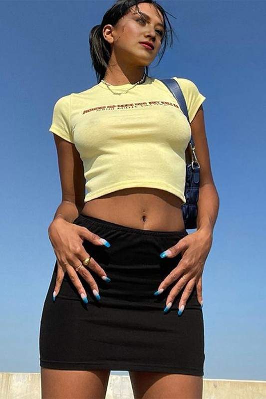 BASIC MINI BLACK SKIRT