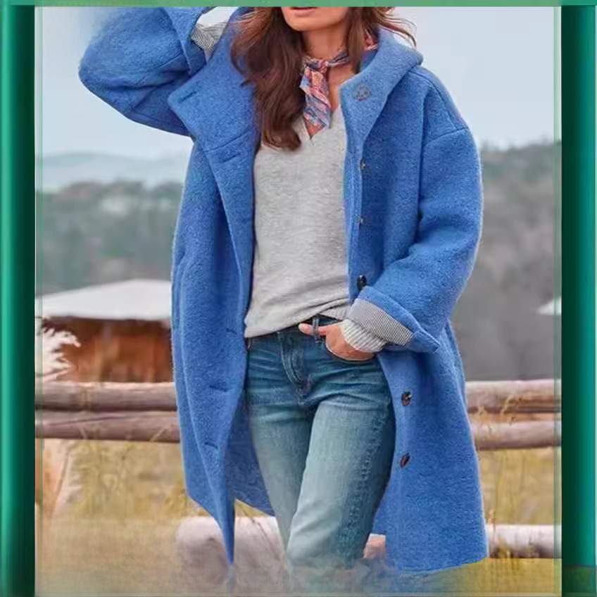  STREET HIPSTER TRENCH  LONG SLEEVE LOOSE  COAT 