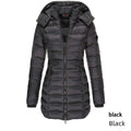   WOMEN S MID LENGTH SLIM FIT COTTON PADDED JACKET WARM DOWN COTTON PADDED JACKET