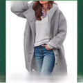  STREET HIPSTER TRENCH  LONG SLEEVE LOOSE  COAT 