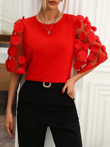 Fashionable T-Shirt with Sheer Design