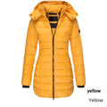  WOMEN S MID LENGTH SLIM FIT COTTON PADDED JACKET WARM DOWN COTTON PADDED JACKET