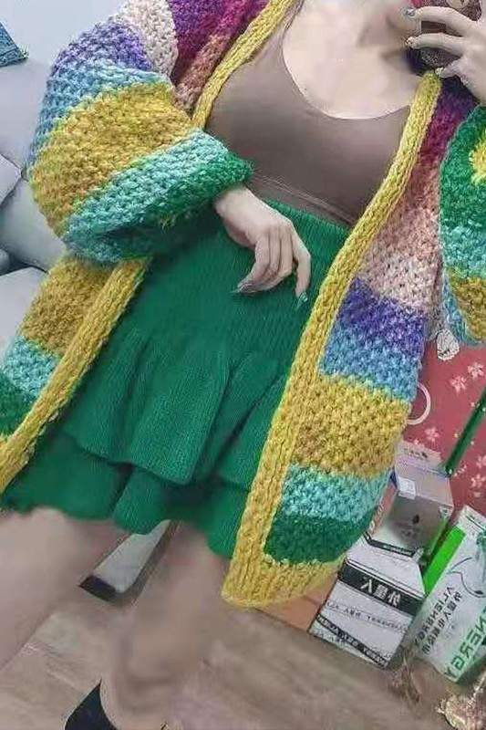 RAINBOW COLOR CARDIGAN
