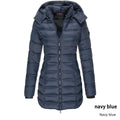   WOMEN S MID LENGTH SLIM FIT COTTON PADDED JACKET WARM DOWN COTTON PADDED JACKET